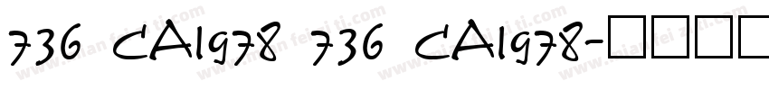 736 CAI978 736 CAI978字体转换